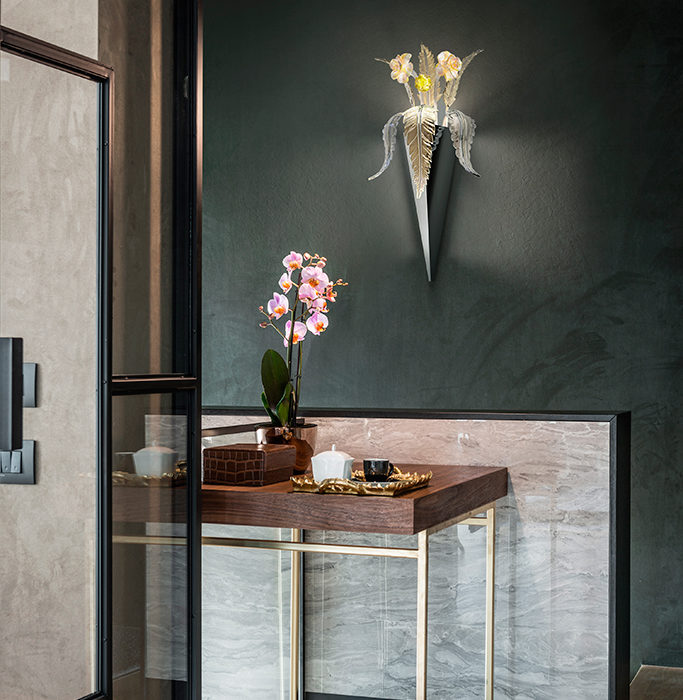 Lampadari di lusso con fiori in vetro di Murano - Iconica